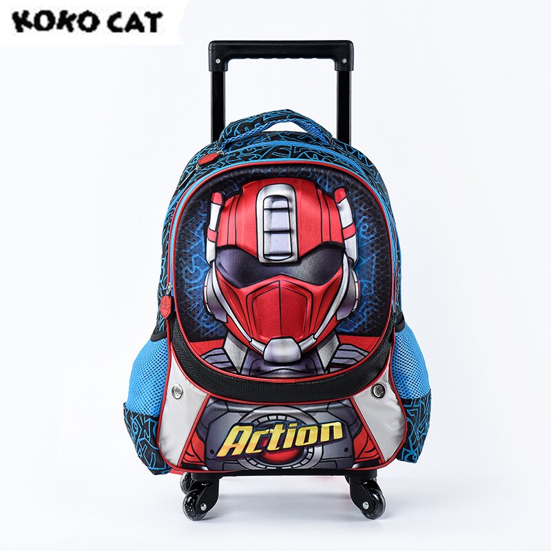 Koko cat Cartoon 3D Kids Children School Trolley B..